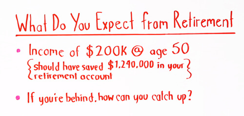what do you expect from retirement